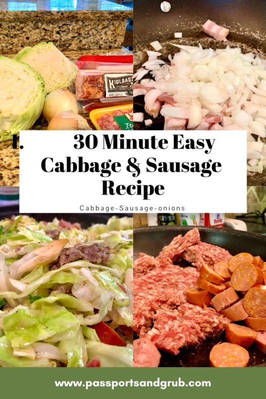 30 minute cabbage and sausage recipe