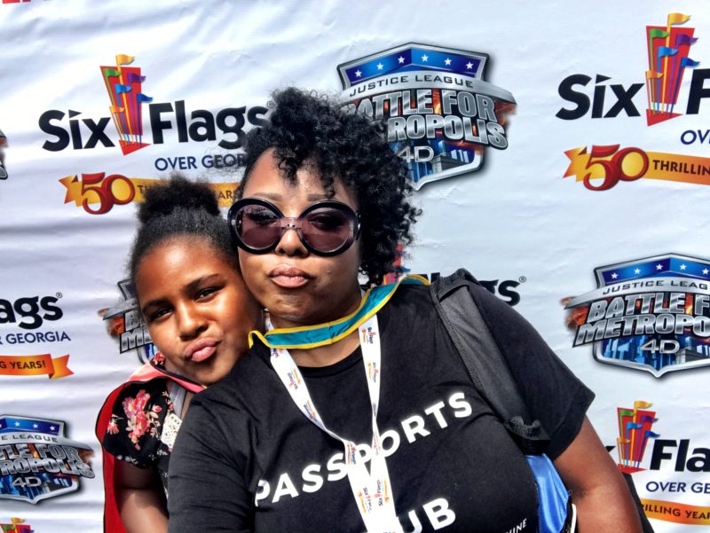 Tomiko and Madison at Six Flags