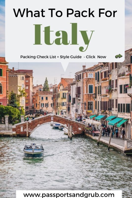 Italy Packing List