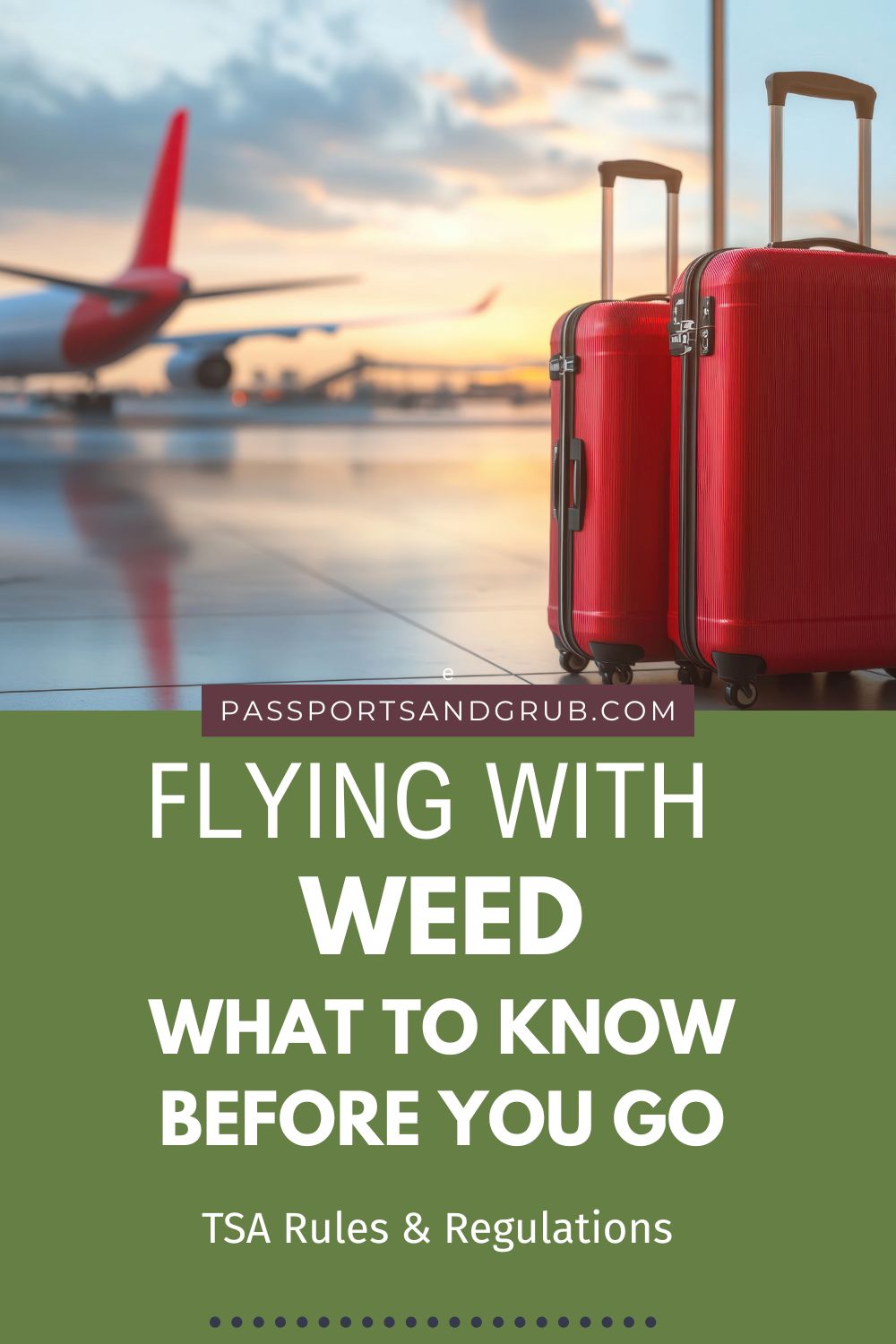 Flying with weed